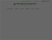 Tablet Screenshot of barclaylawgroup.com